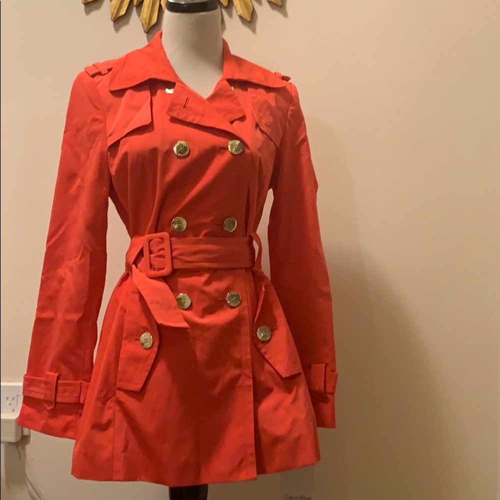 Calvin Kline Coral Trenchcoat